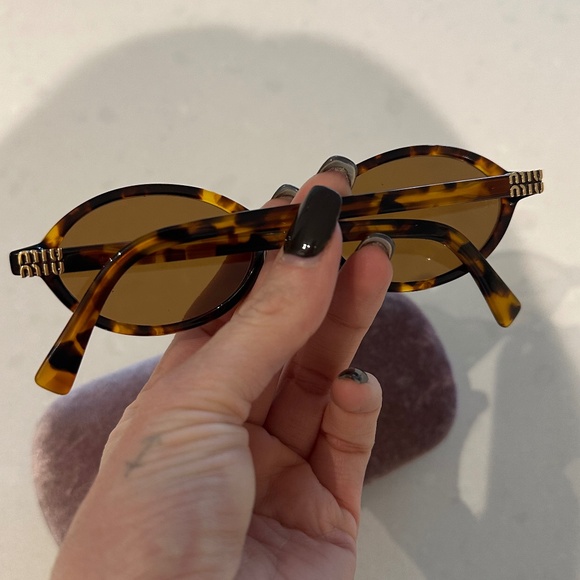Miu Miu Oval Sunglasses - Picture 2 of 4